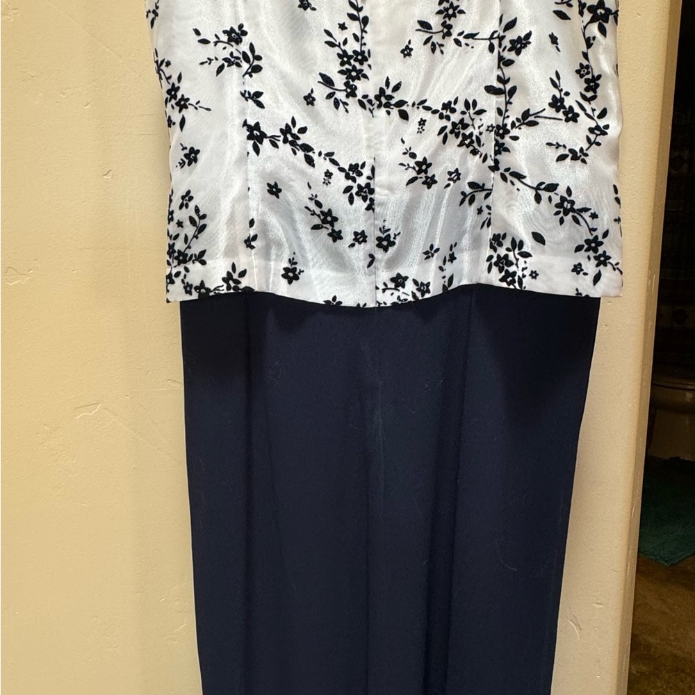 Vintage R and M 12P navy and white dress with jacket - Picture 4 of 8